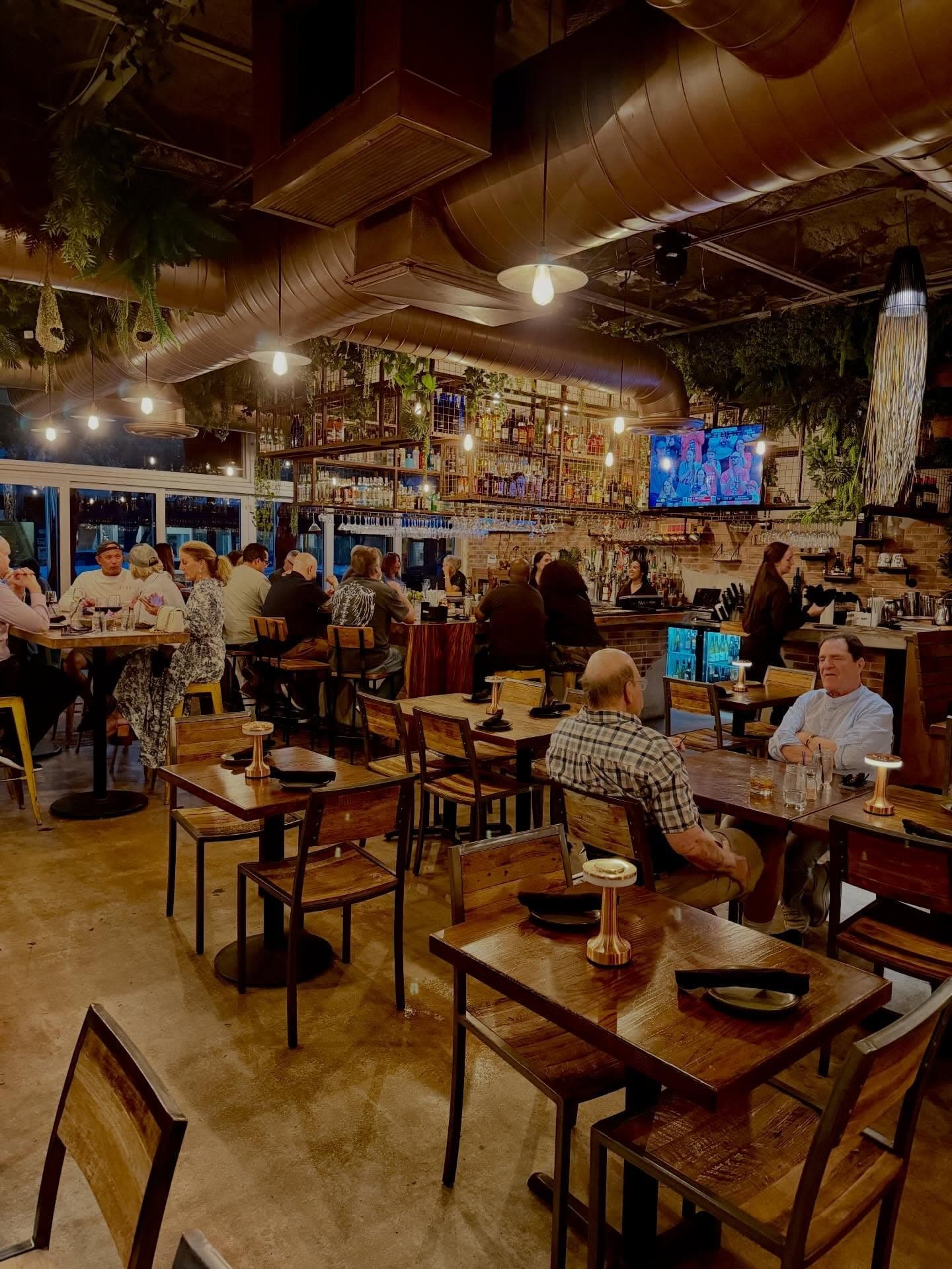 Eden Gastrobar interior dining scene in Miami Shores