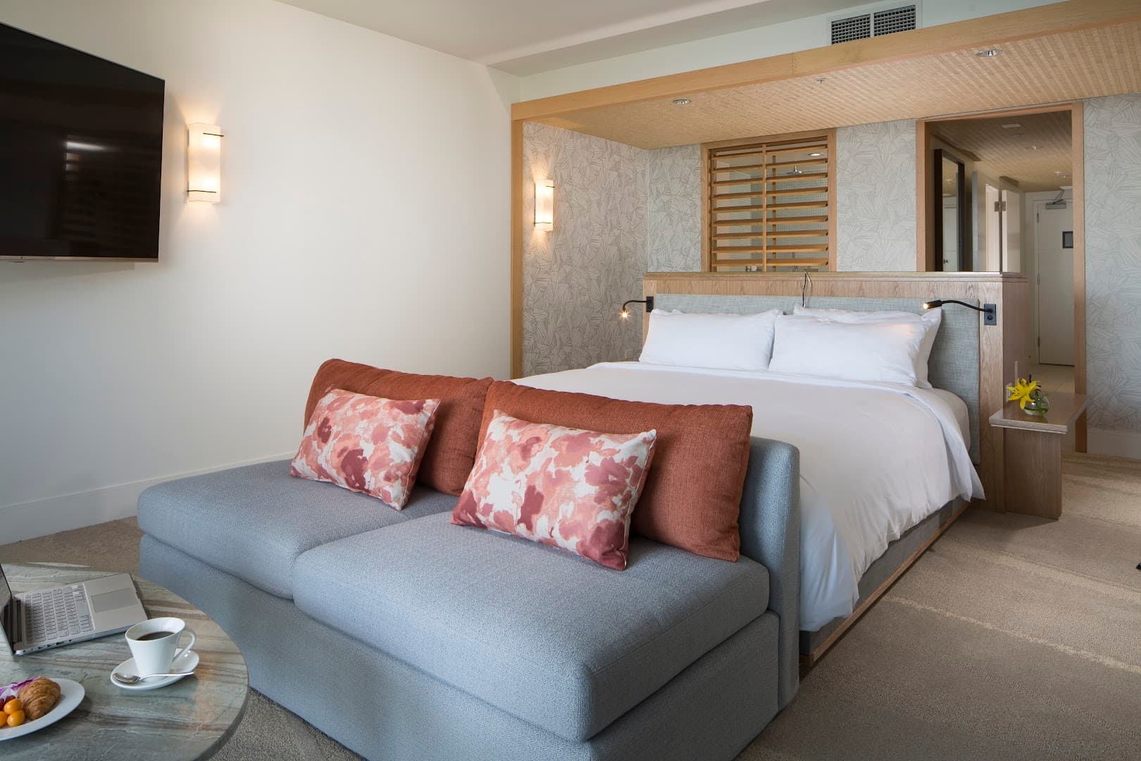 Eden Roc Miami Beach hotel room with modern decor