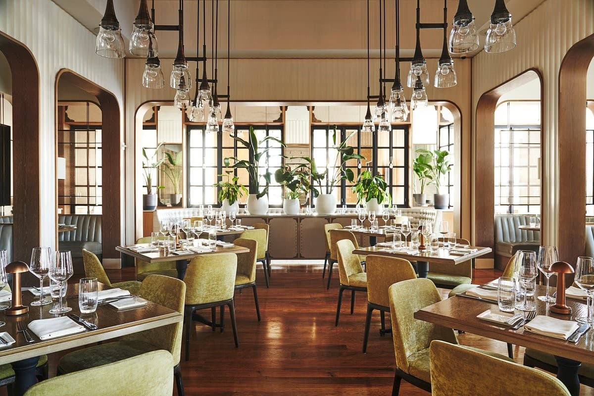 Elegant dining room at Edge Miami, 1435 Brickell Ave