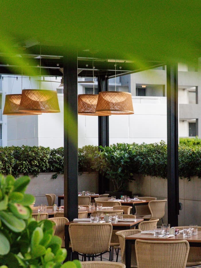 Edge Miami dining area at 1435 Brickell Ave