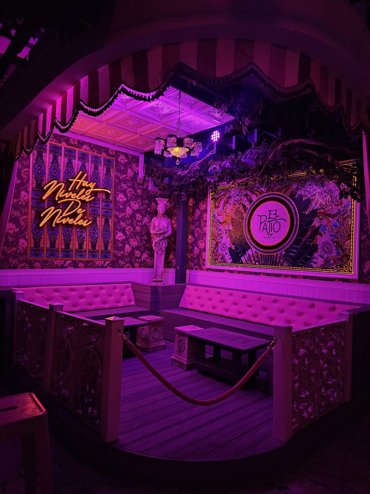 El Patio Wynwood interior in Miami with vibrant decor