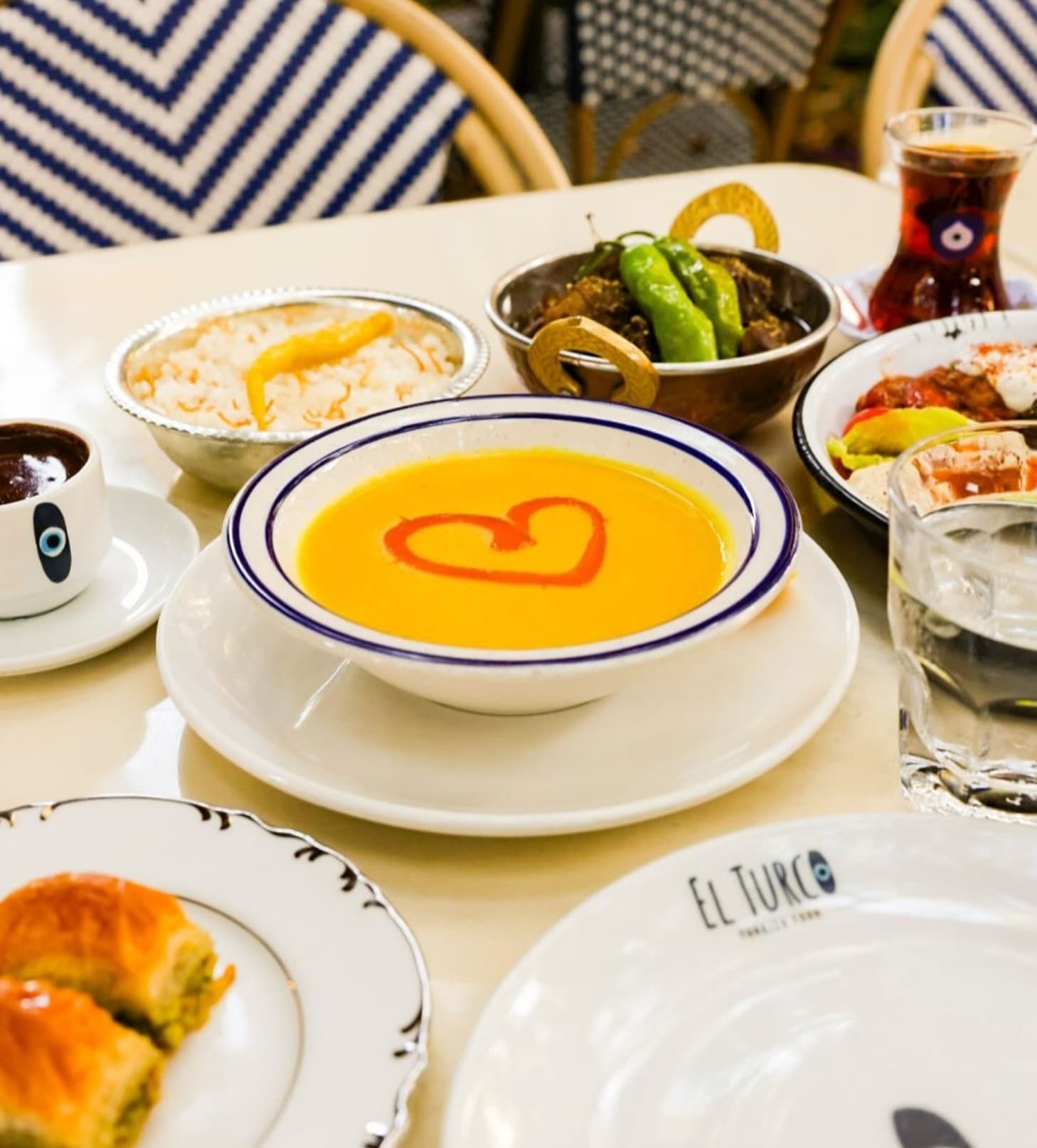 Delicious soup at El Turco Turkish Food in Miami