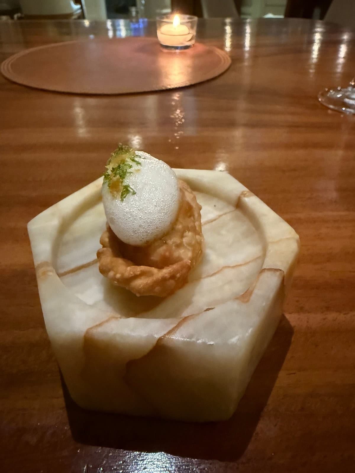 Unique dish at Elcielo Restaurant Miami