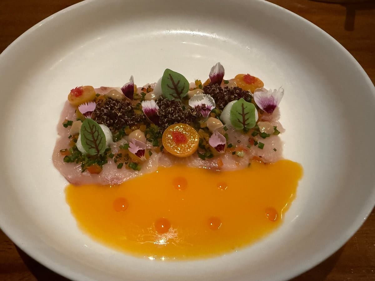 Elegant dish from Elcielo Restaurant Miami featuring fresh seafood