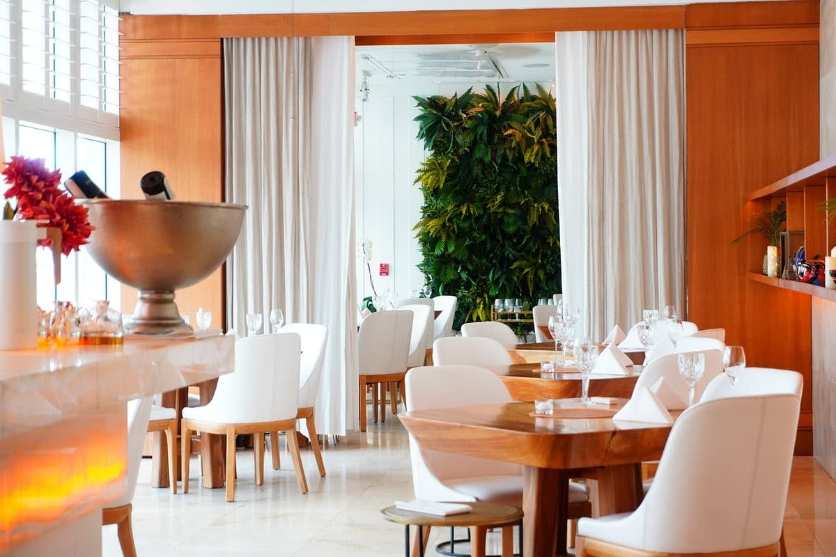 Interior view of Elcielo Restaurant Miami
