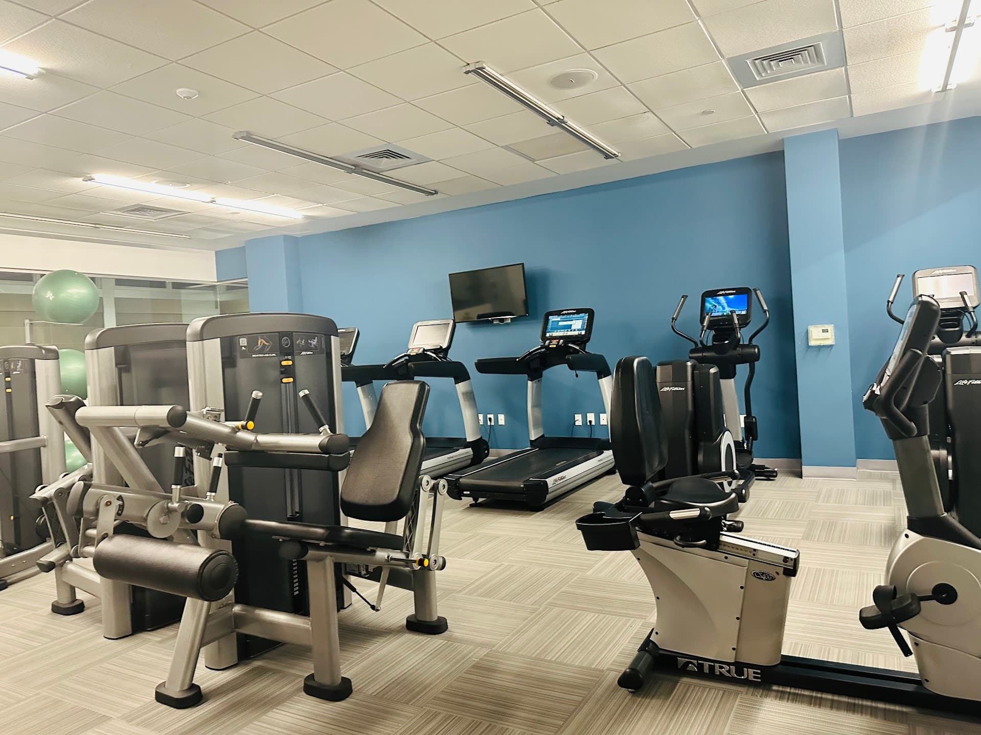 Modern gym facilities at Element Miami International Airport