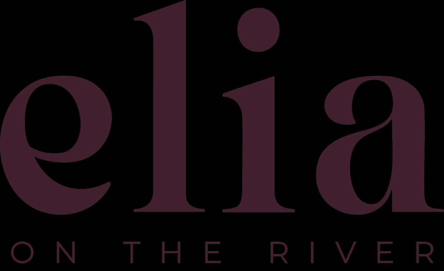 Elia restaurant logo on the river in Miami