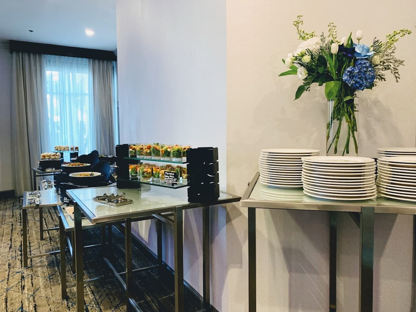 Buffet setup at Embassy Suites by Hilton Miami