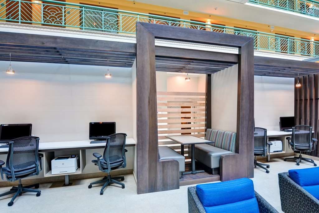 Embassy Suites by Hilton Miami International Airport lobby workspace