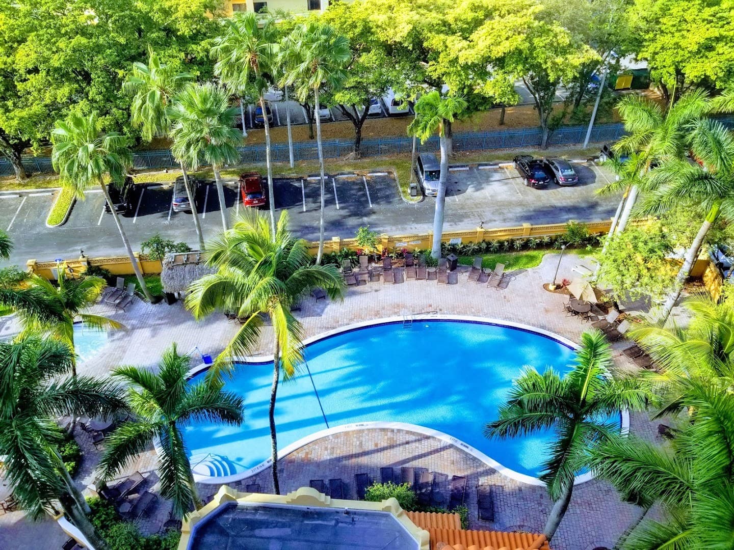 Pool area at Embassy Suites by Hilton Miami International Airport