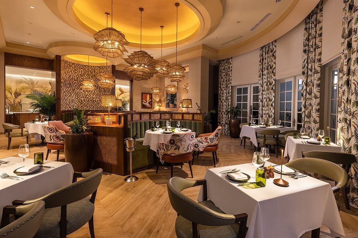 Essensia Restaurant interior in Miami Beach
