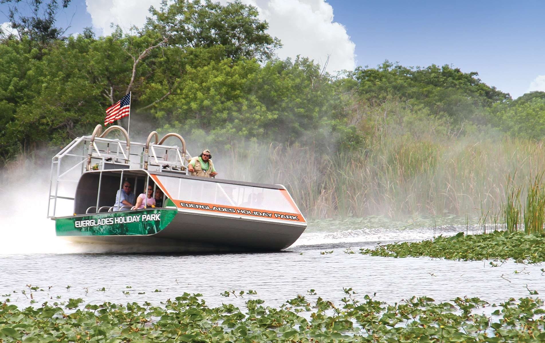 Airboat tour at Everglades Holiday Park near Fort Lauderdale