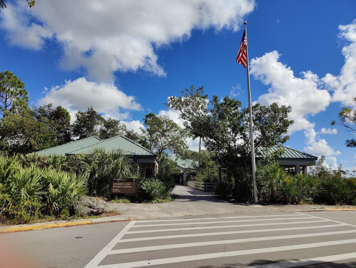 Everglades National Park visitor center entrance Miami