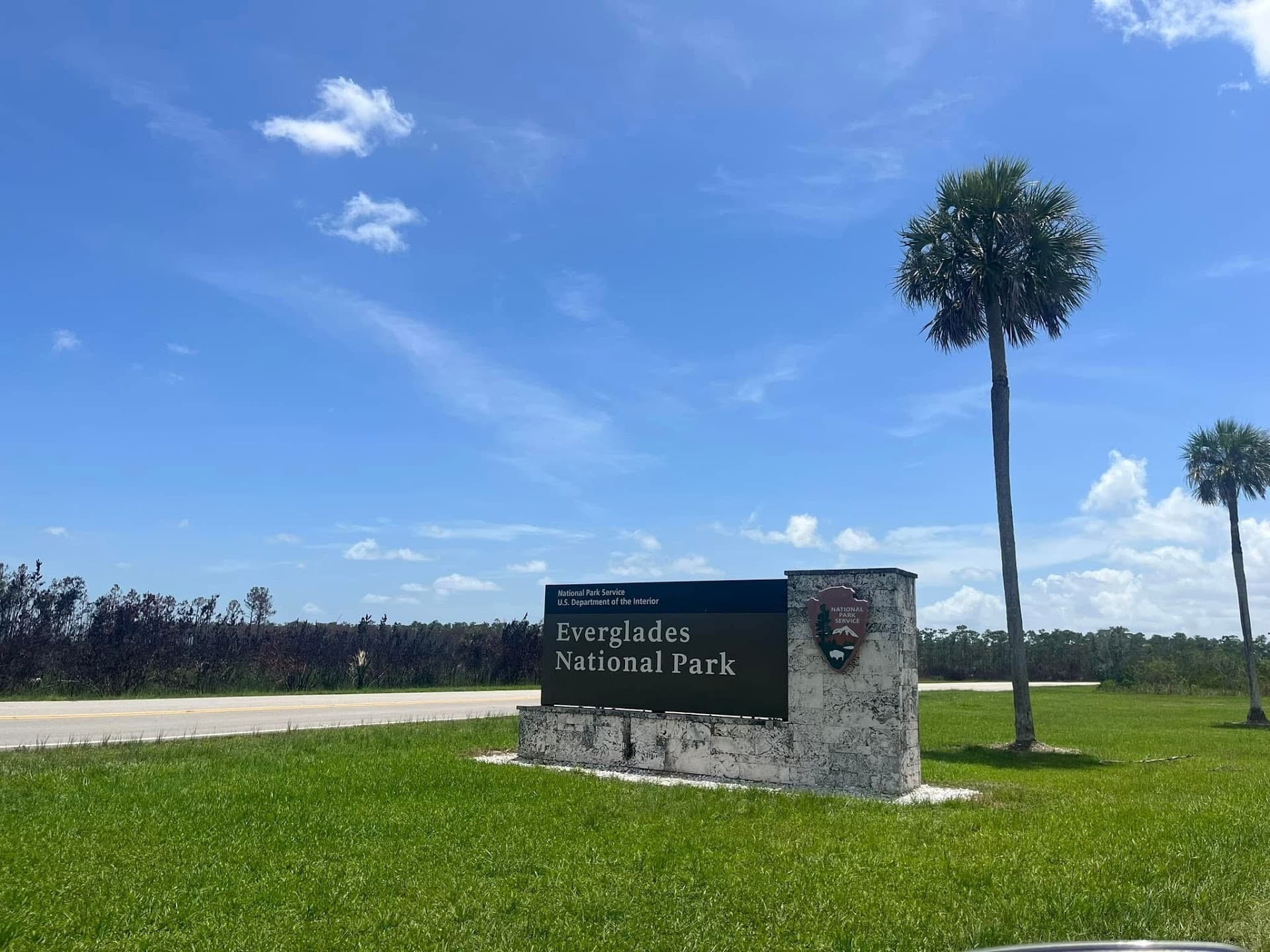 Everglades National Park signage in Miami