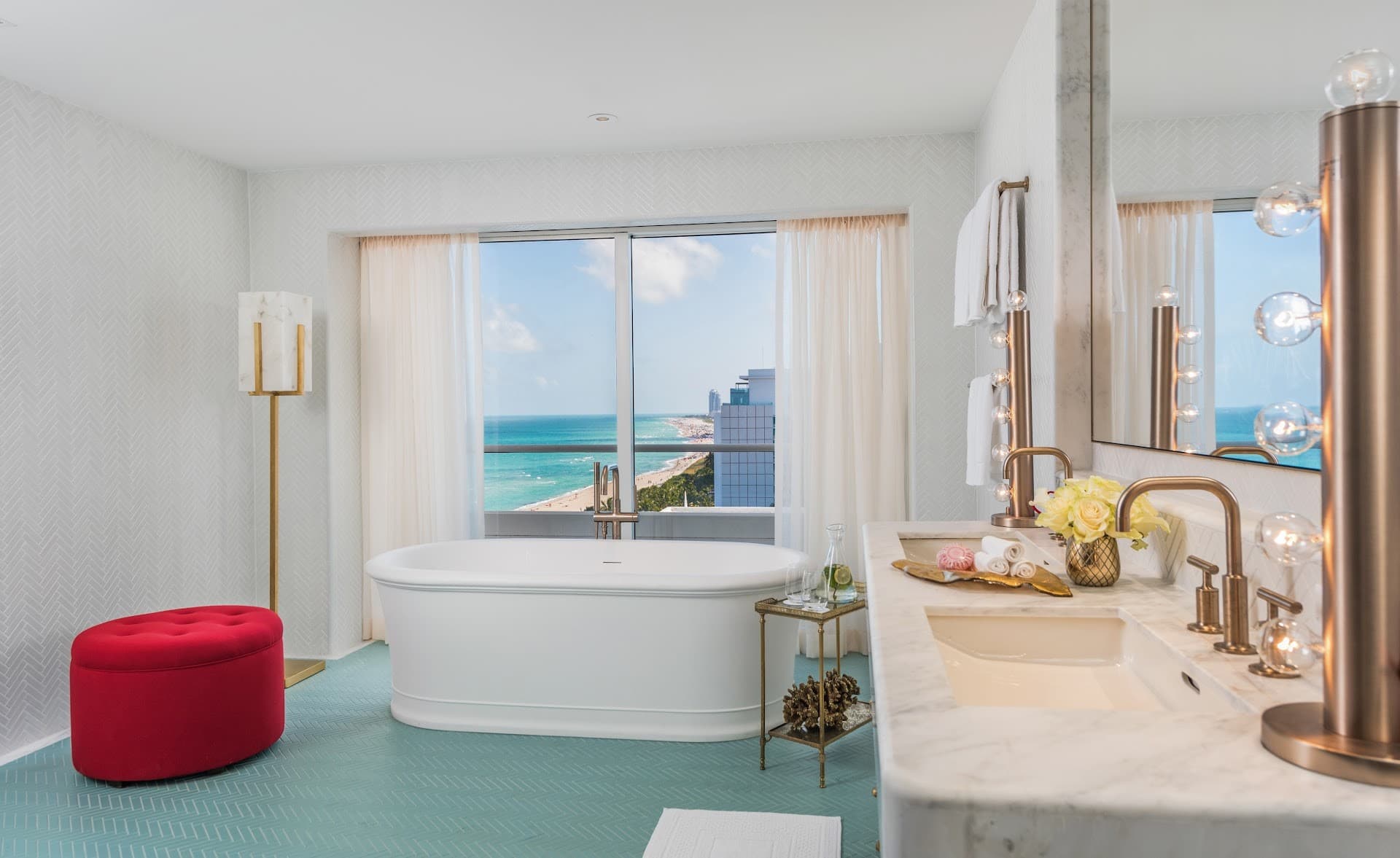 Luxury bathroom at Faena Hotel Miami Beach