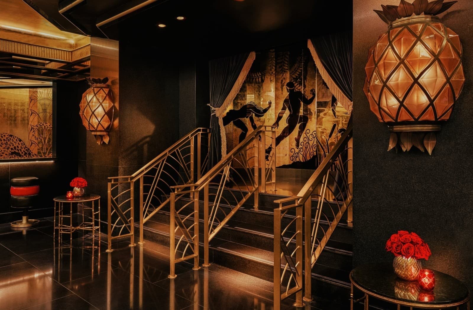 Elegant lobby at Faena Hotel Miami Beach