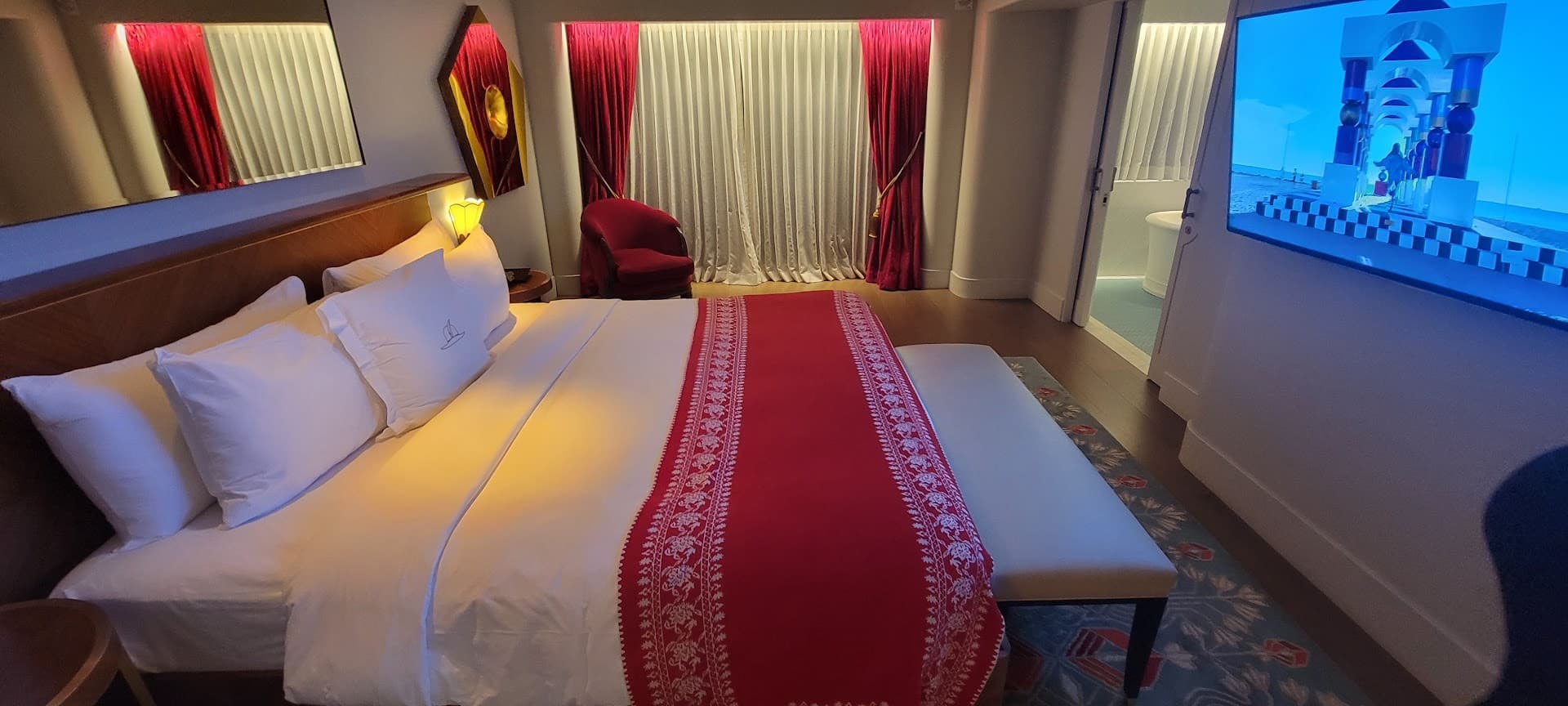 Luxurious room at Faena Hotel Miami Beach