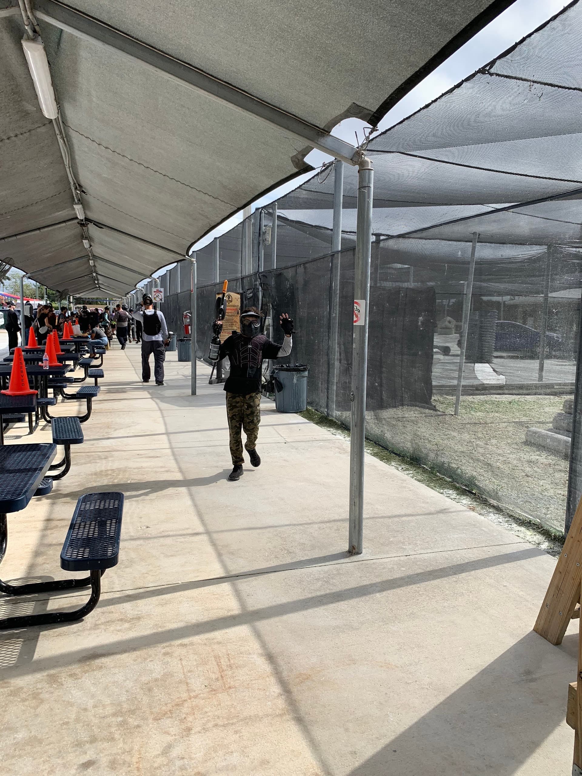 Family Paintball Center outdoor area in Miami