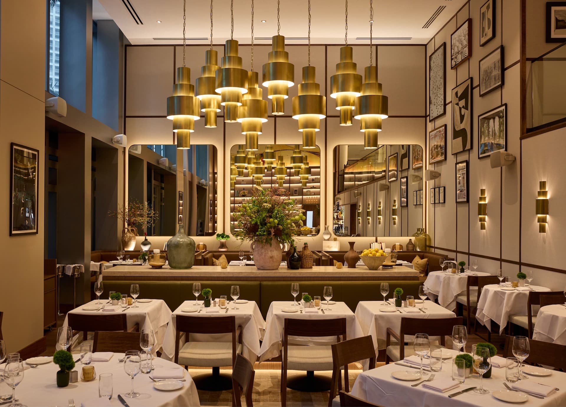 Interior of Felice Brickell restaurant in Miami