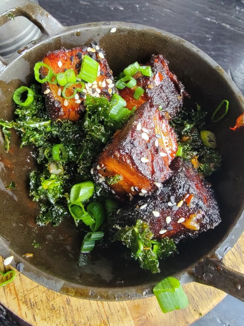 Delicious pork belly dish at Finka Table & Tap Miami