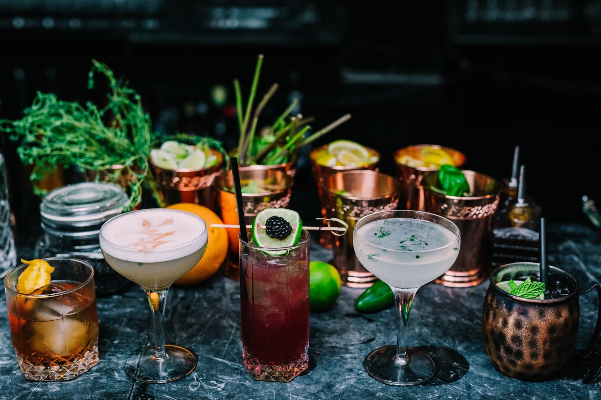 Cocktails at Floyd Miami, vibrant nightlife in Miami