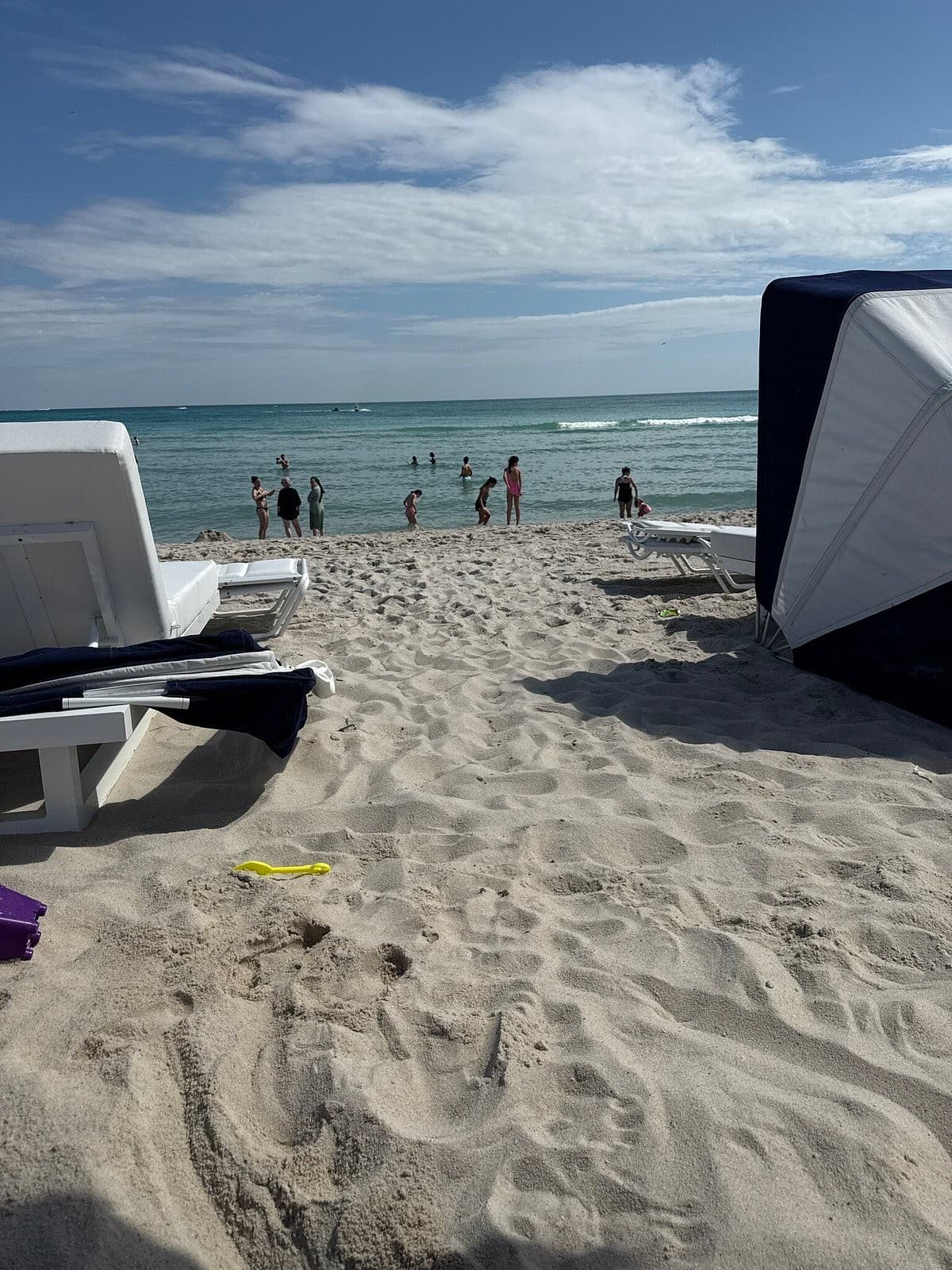 Beach view at Fontainebleau Miami Beach