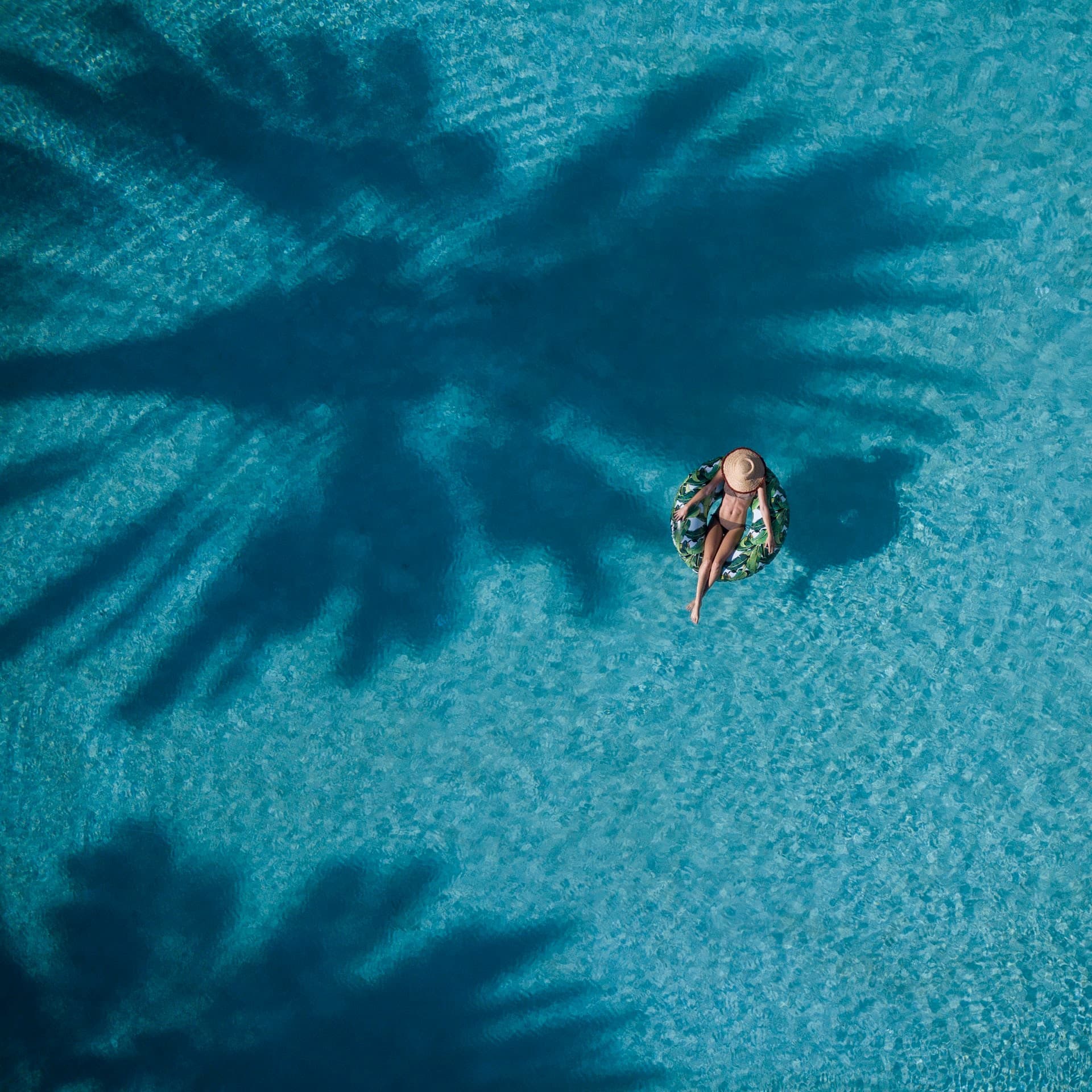 Relaxing pool scene at Fontainebleau Miami Beach