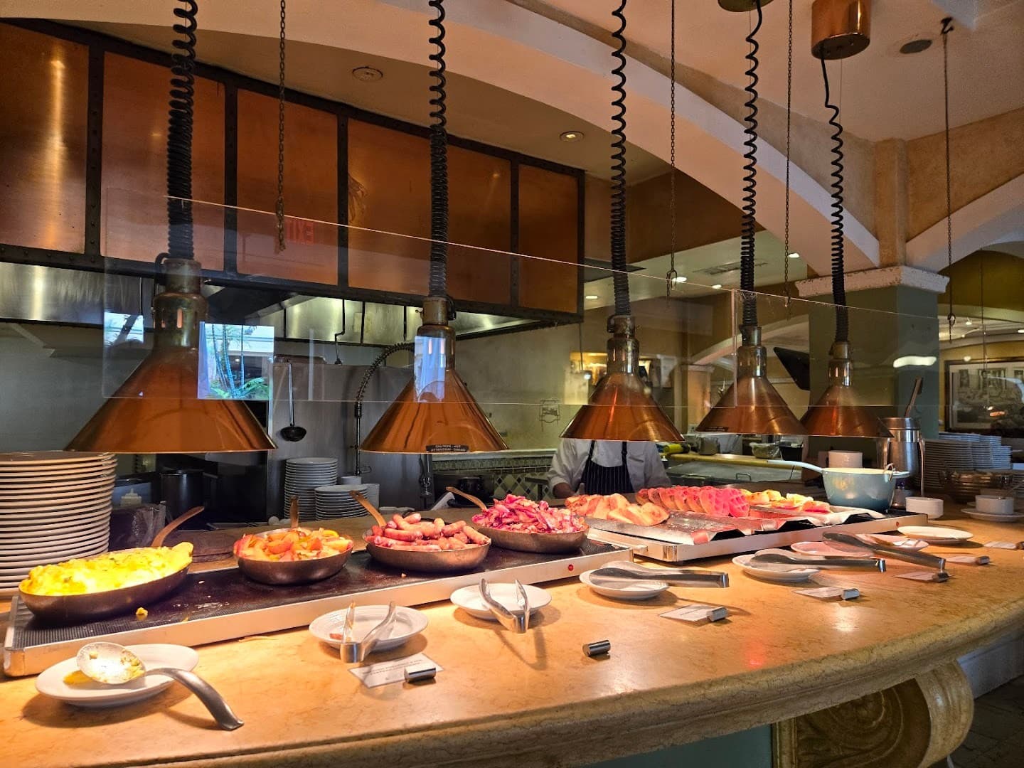Buffet setup at Fontana Italian Biltmore Hotel Miami