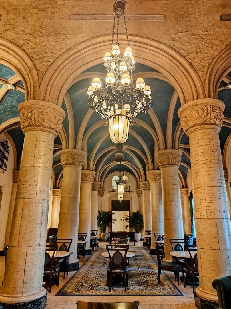 Elegant interior of Fontana Italian Biltmore Hotel Miami