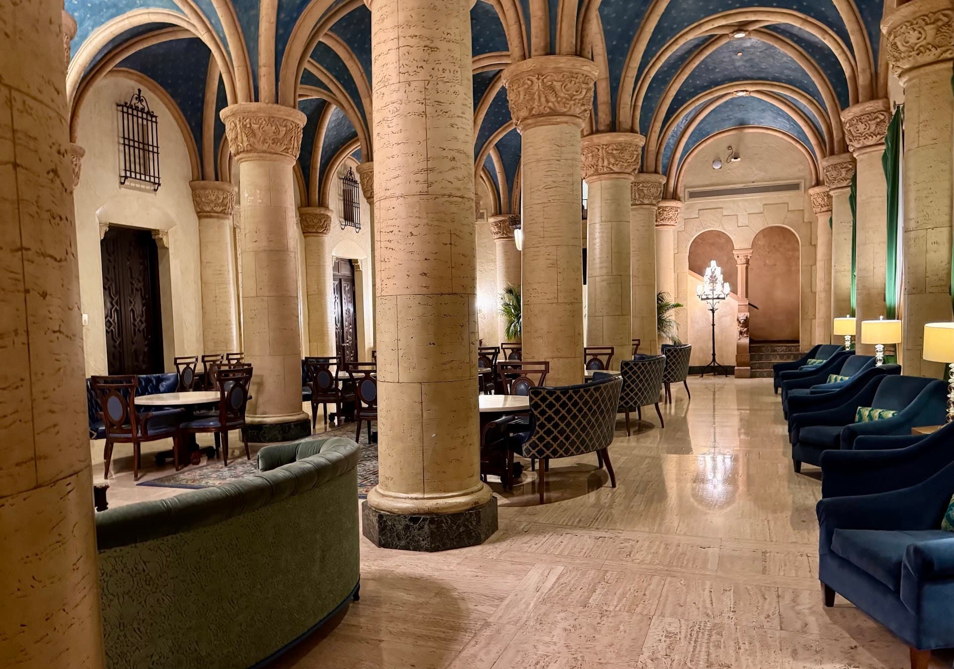 Elegant interior of Fontana Italian Biltmore Hotel in Coral Gables