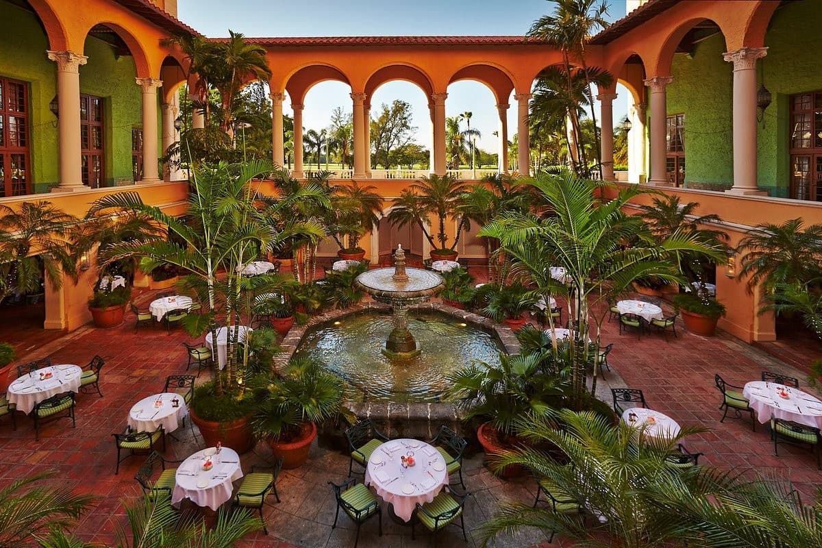 Fontana Italian Biltmore Hotel Miami interior ambiance in Coral Gables