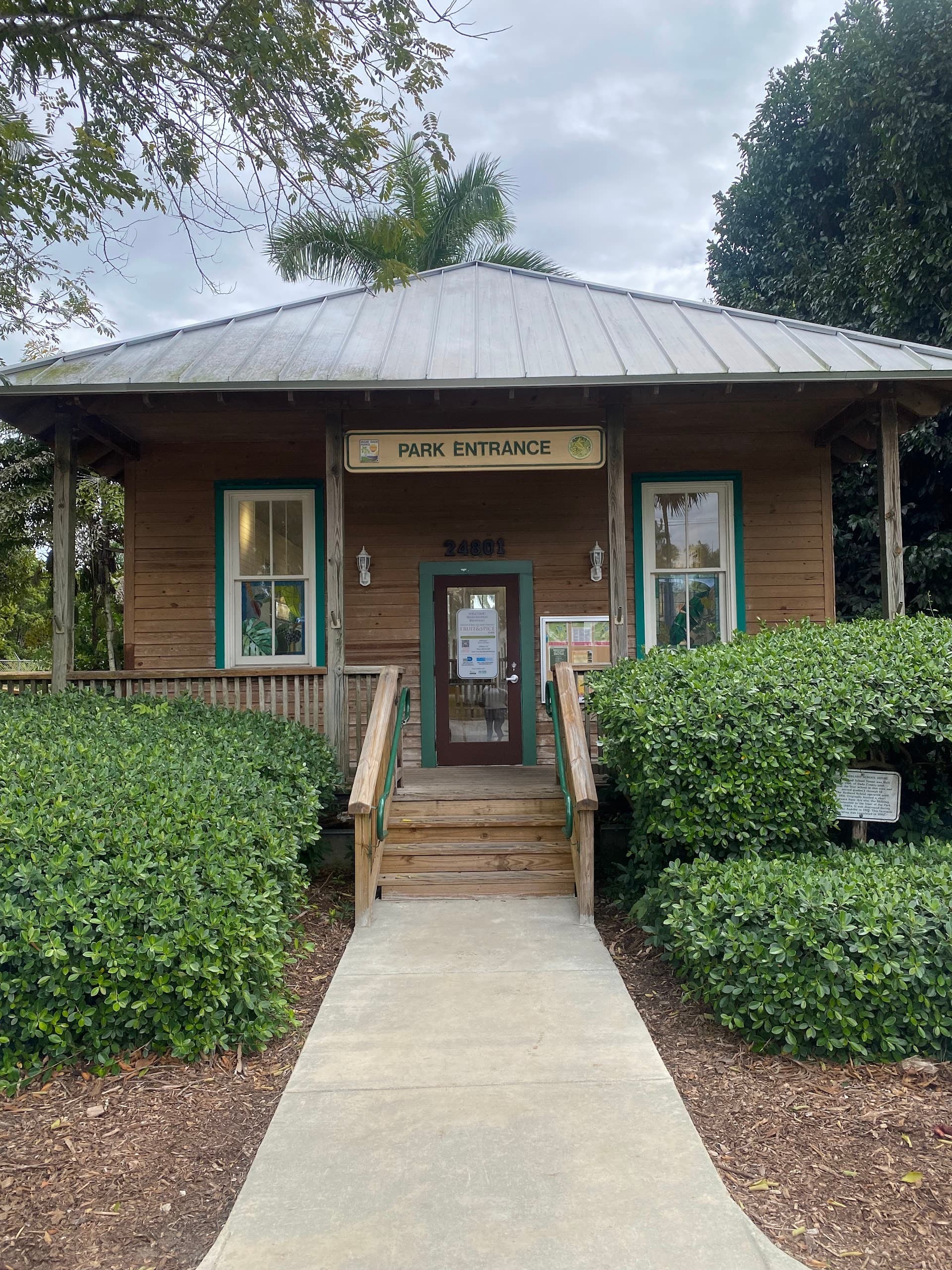 Entrance to Fruit & Spice Park in Homestead