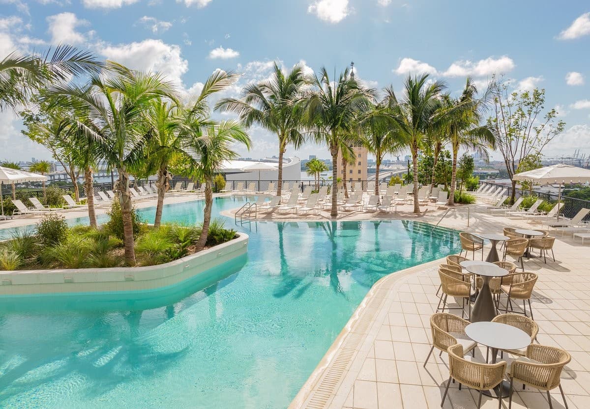 Gale Miami Hotel and Residences pool area in Miami