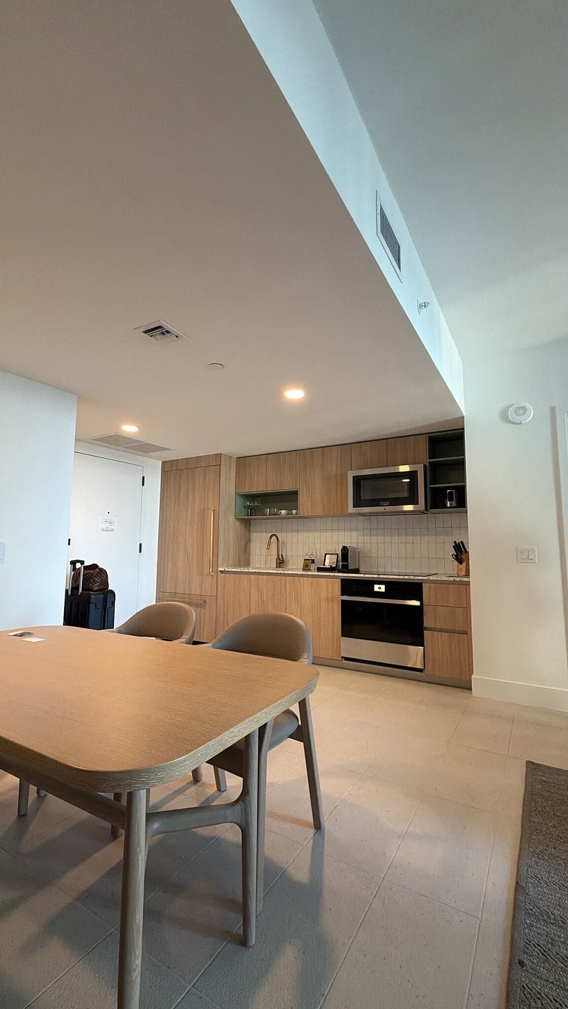 Modern kitchen and dining area at Gale Miami Hotel