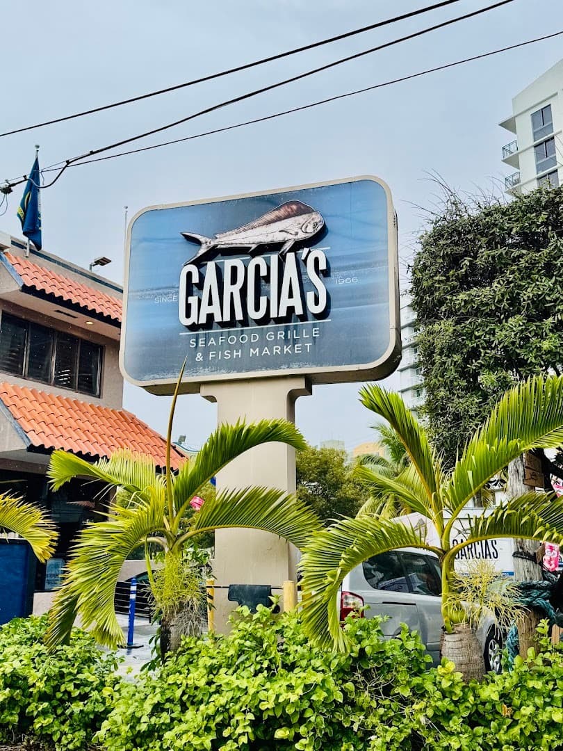 Garcia's Seafood Grille & Fish Market sign in Miami