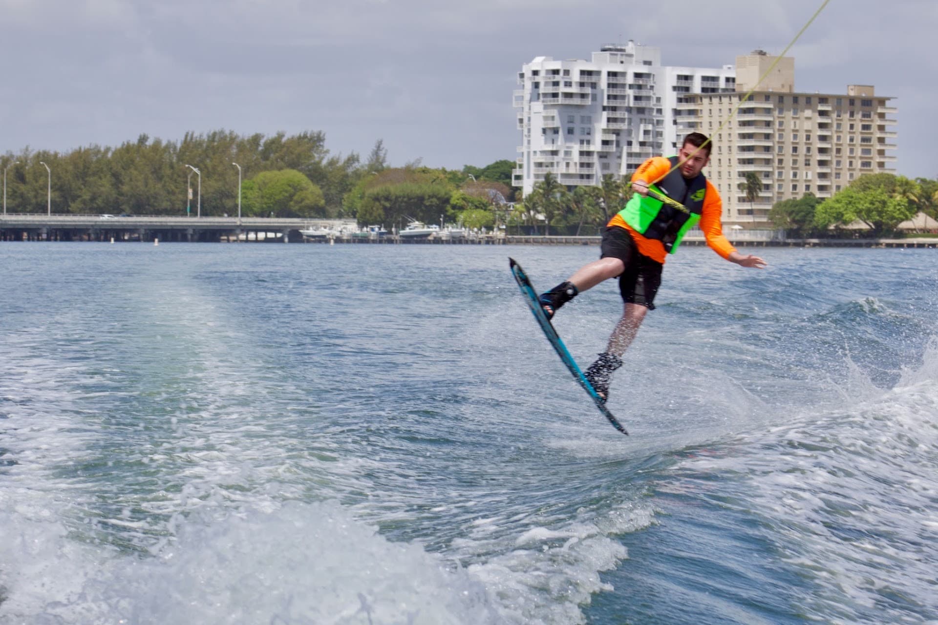 Wakeboarding at Gator Bait Wakeboard & Wakesurf School in Miami