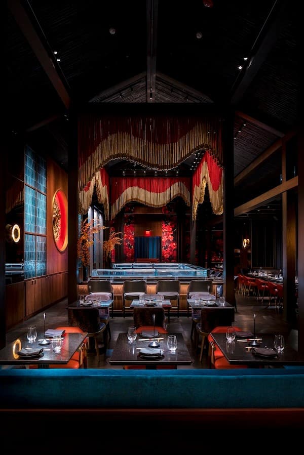 Gekko restaurant interior design in Miami