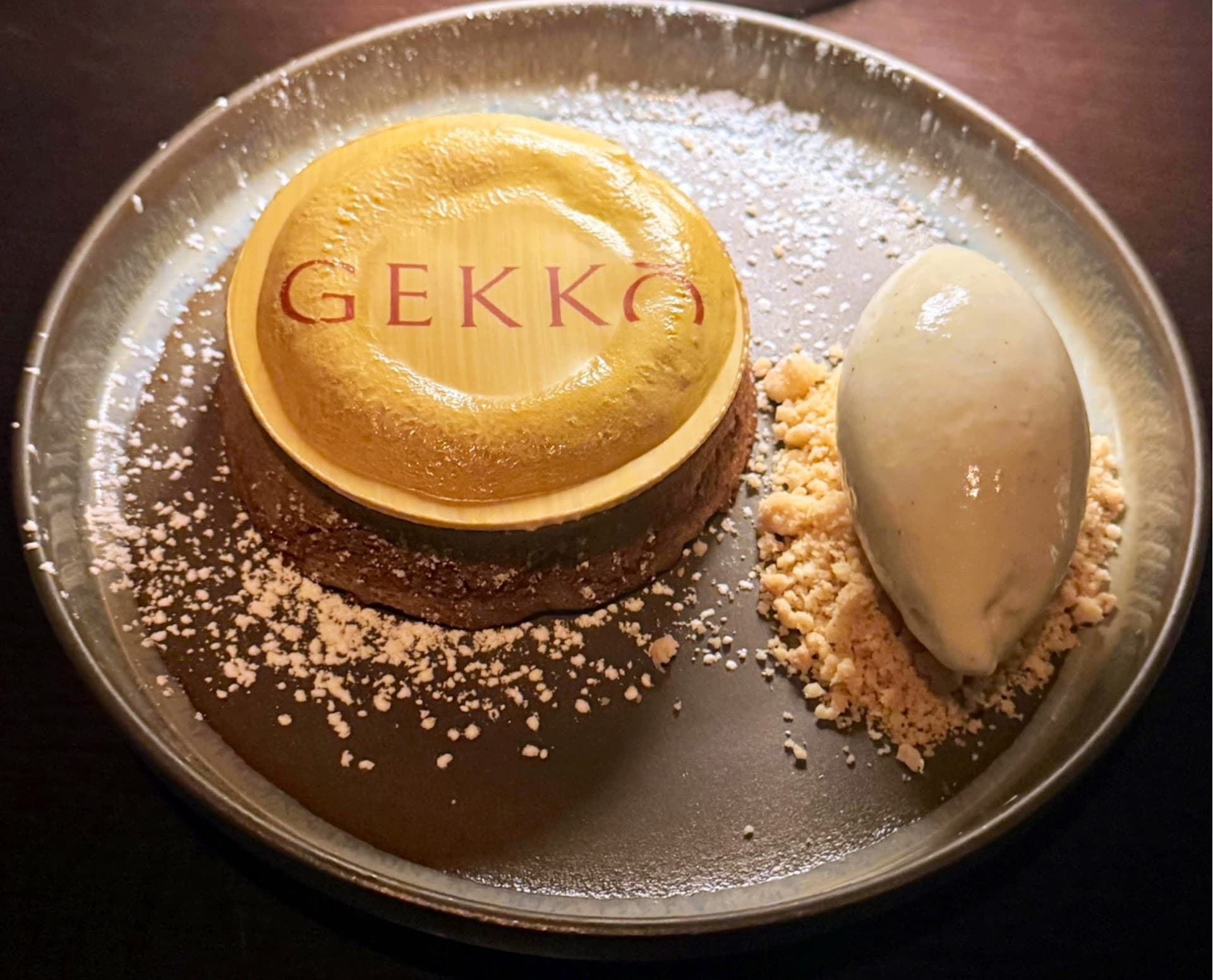 Delicious dessert at Gekko restaurant in Miami