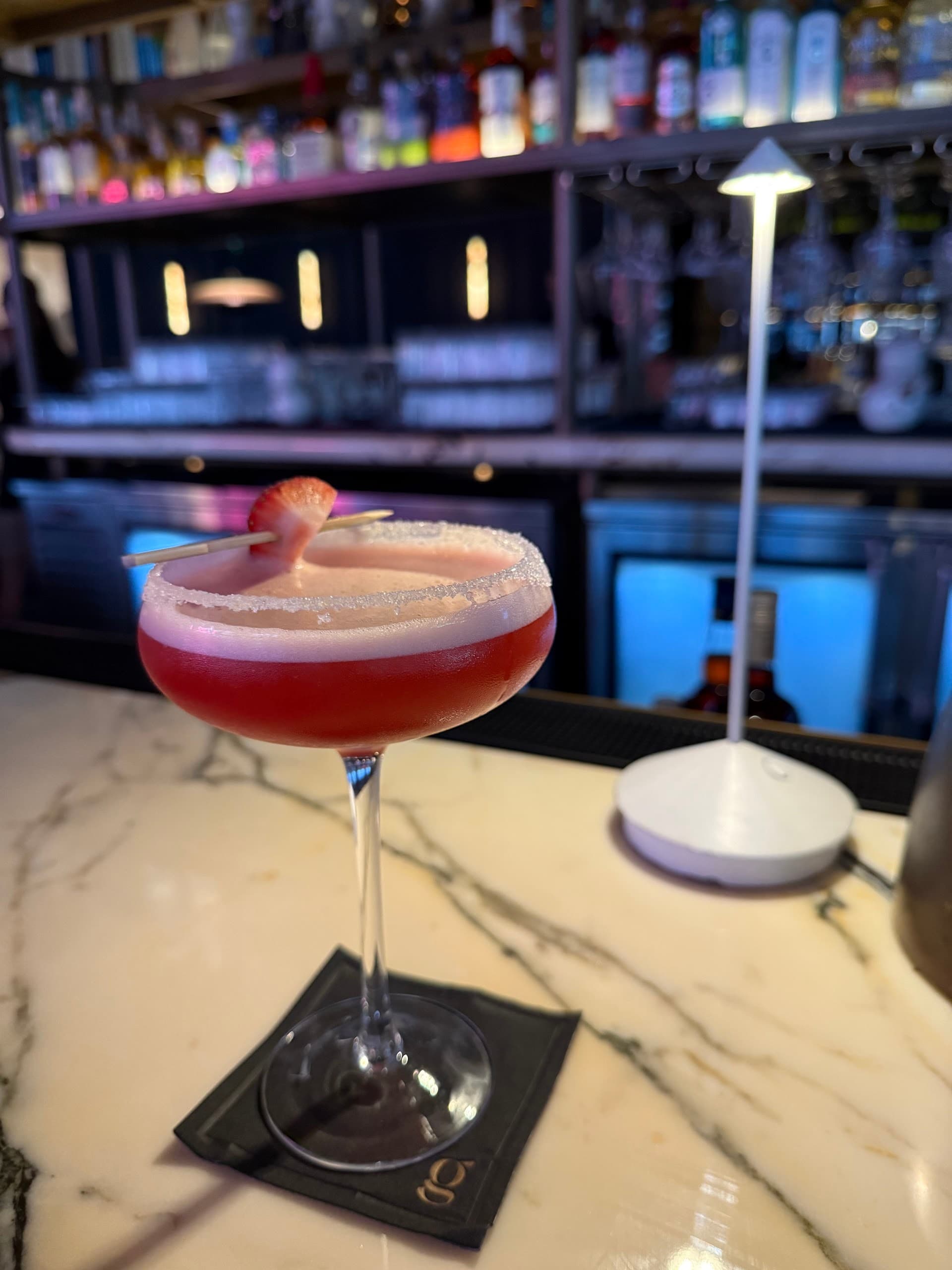Cocktail at Giselle Miami, a premium restaurant in Miami