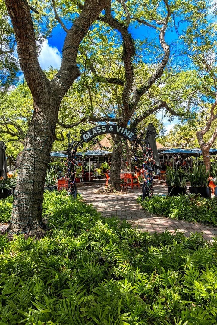Exterior view of Glass & Vine restaurant in Miami