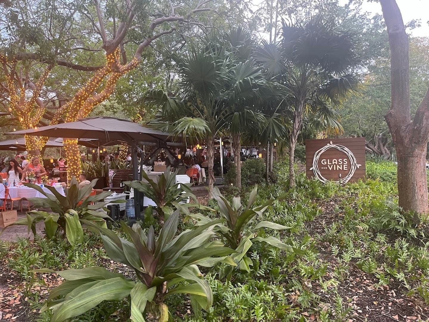 Exterior view of Glass & Vine restaurant in Miami