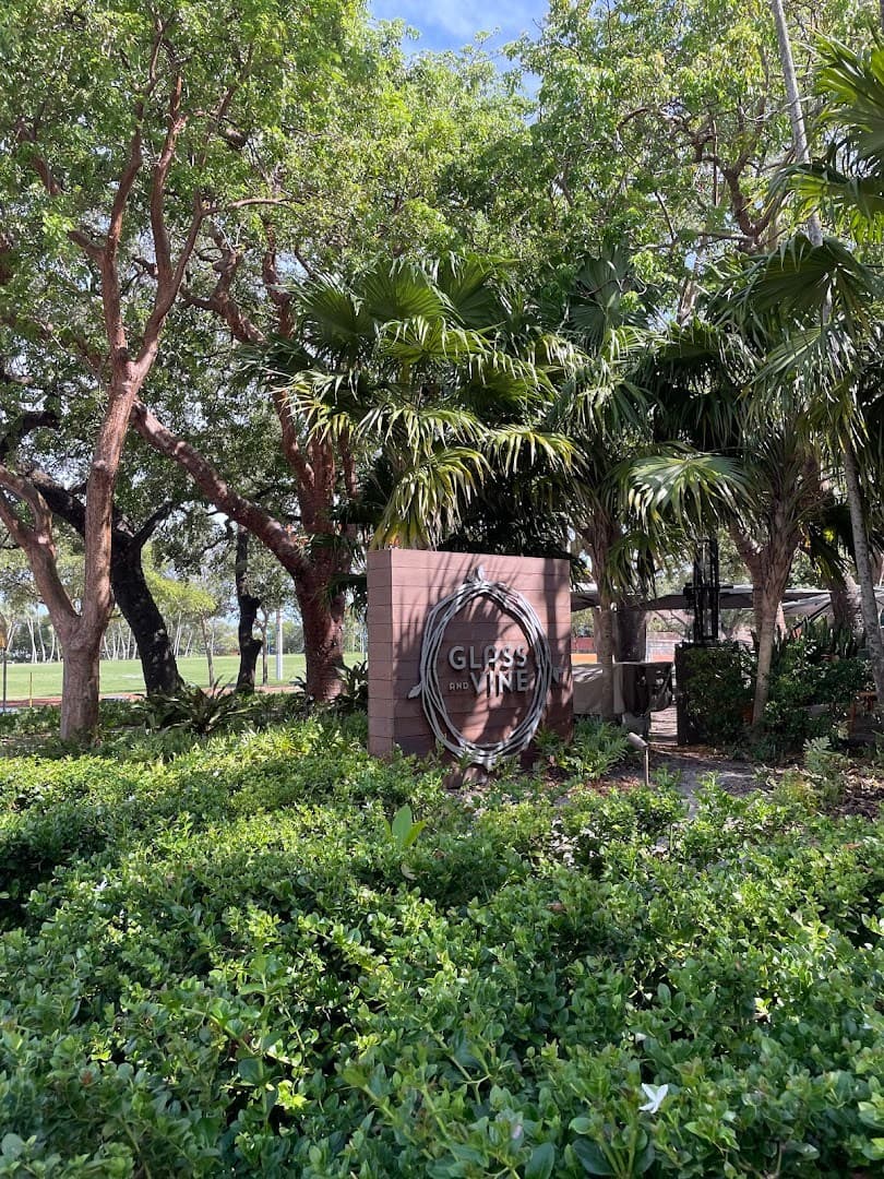 Glass & Vine restaurant sign in Miami