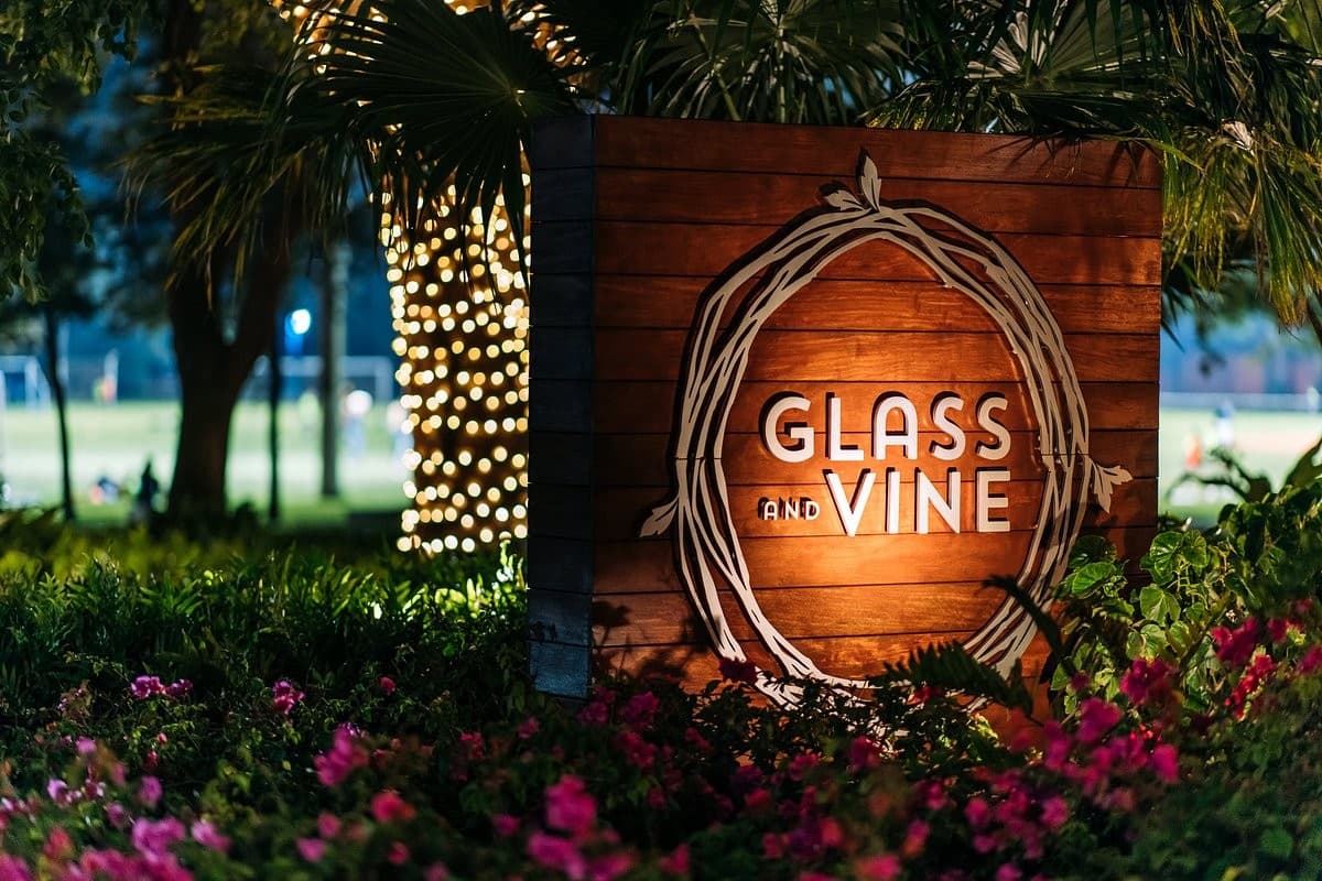 Glass & Vine restaurant sign in Miami