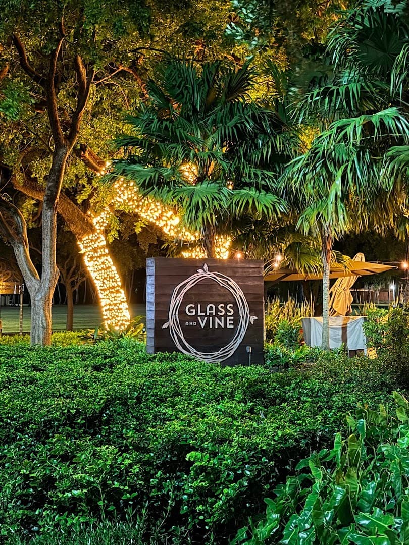 Glass & Vine restaurant sign in Miami