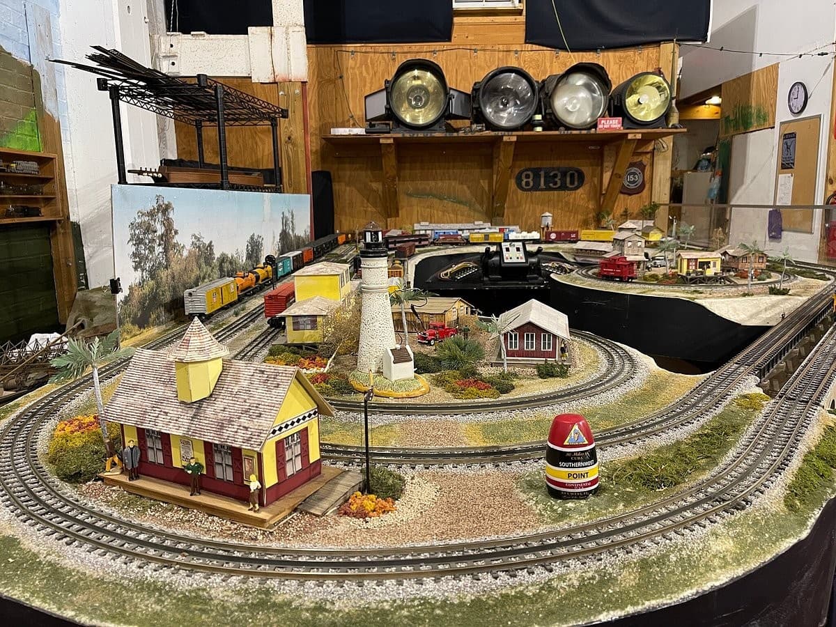 Model train display at Gold Coast Railroad Museum in Miami