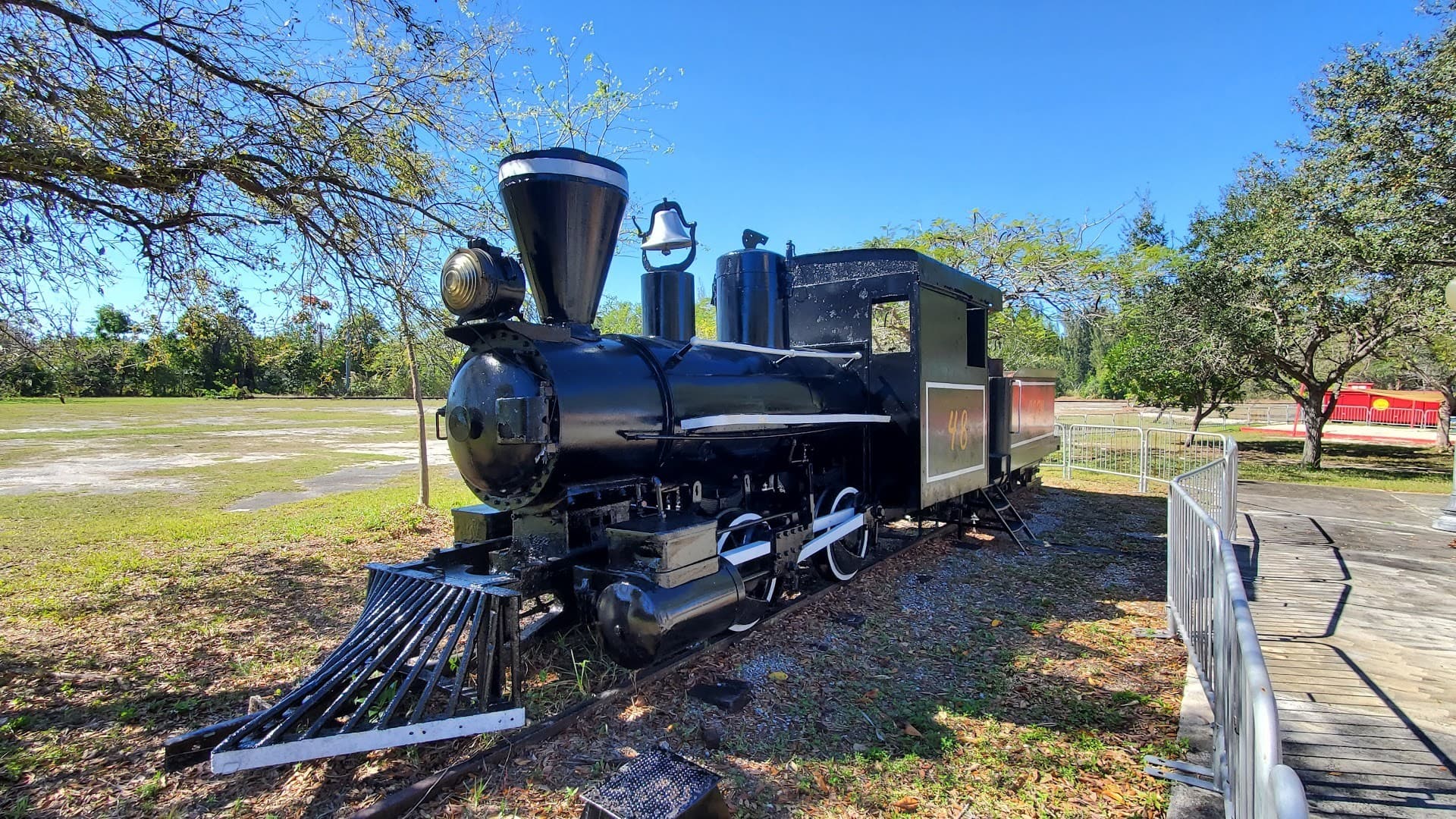 Historic train at Gold Coast Railroad Museum in Miami