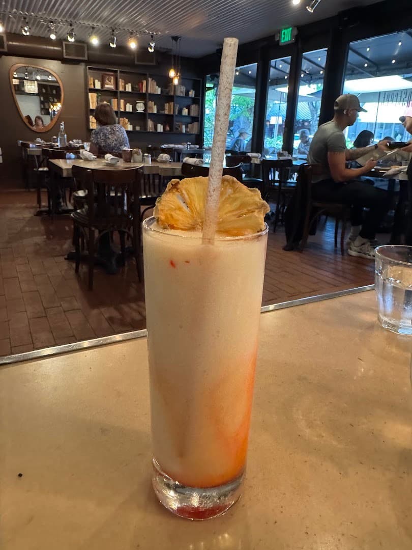 Refreshing drink at Greenstreet Cafe in Miami