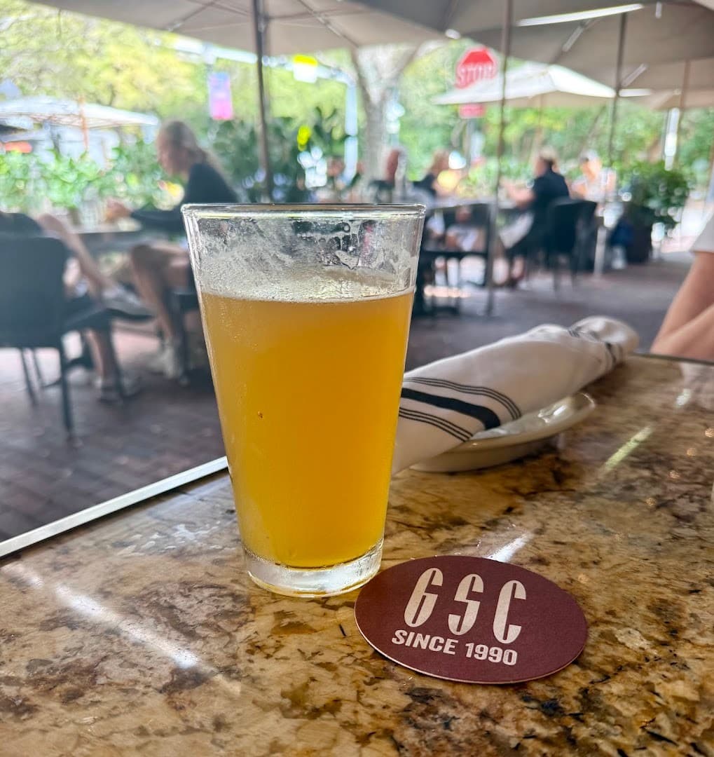 Refreshing drink at Greenstreet Cafe in Miami
