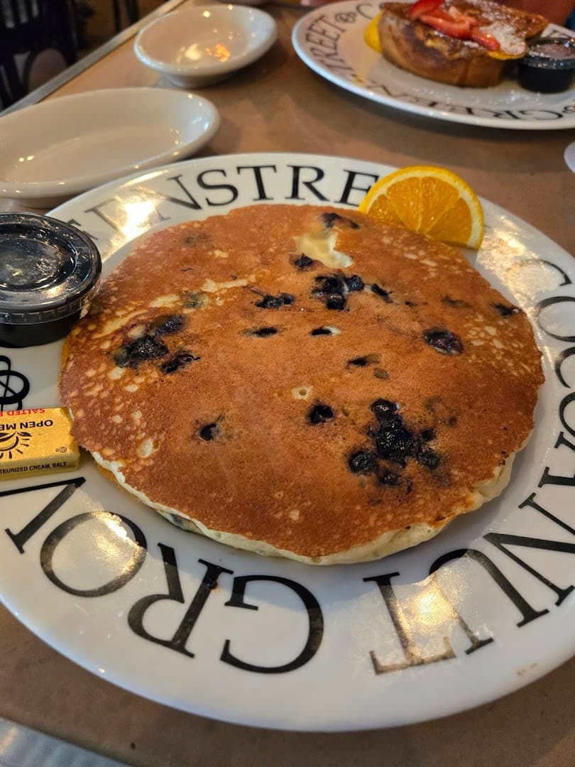 Blueberry pancake at Greenstreet Cafe in Miami