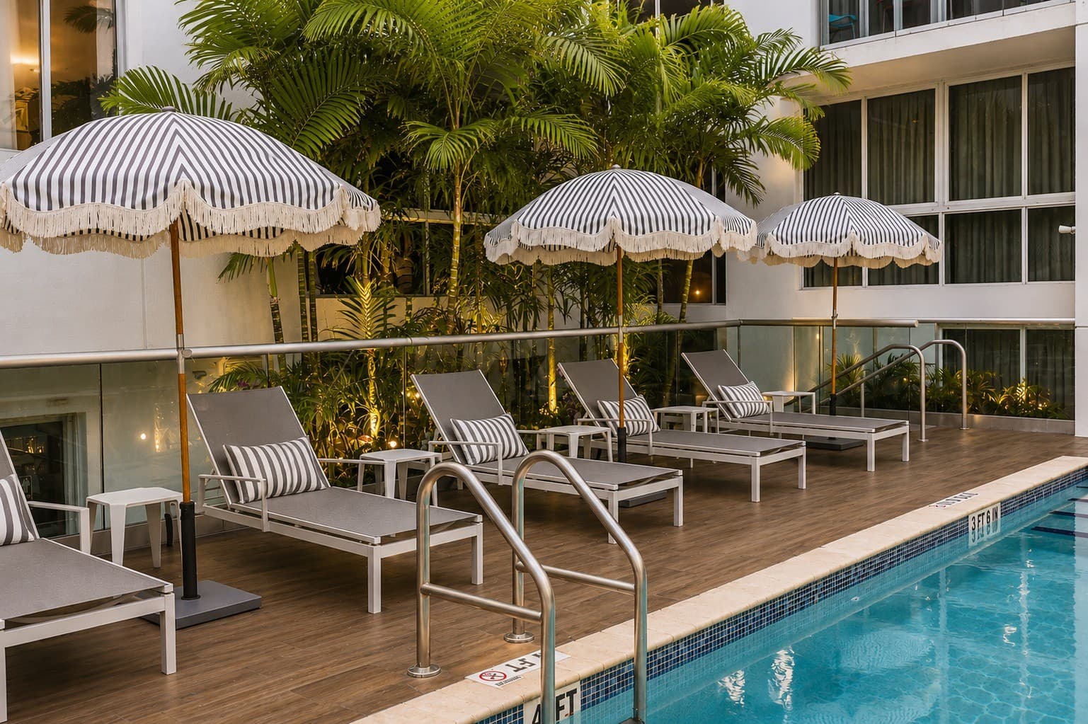 Pool area at Habitat Residence in Miami